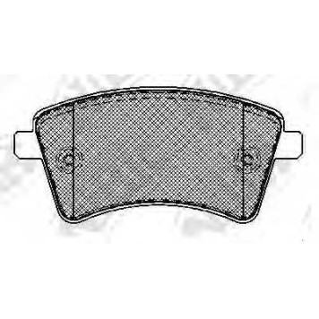 Колодки тормозные дисковые передний для MERCEDES CITAN Mixto(415), CITAN(415) / RENAULT KANGOO Express(FW0/1#), KANGOO(KW0/1#) <b>NiBK PN0532</b>