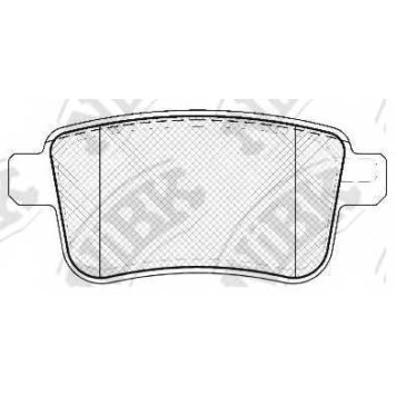 Колодки тормозные дисковые задний <b>NiBK PN0533</b>