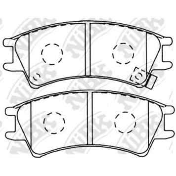 Колодки тормозные дисковые передний <b>NiBK PN0542</b>