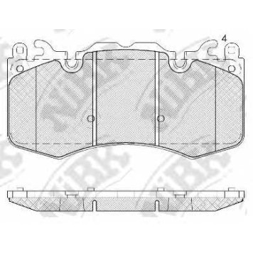 Колодки тормозные дисковые передний <b>NiBK PN0567</b>