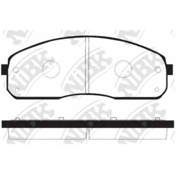 Колодки тормозные дисковые передний <b>NiBK PN0600</b>
