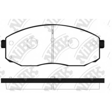 Колодки тормозные дисковые передний <b>NiBK PN0601</b>