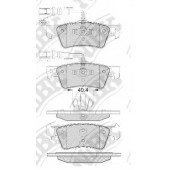 Колодки тормозные дисковые задний <b>NiBK PN0611W</b>