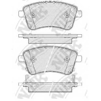 Колодки тормозные дисковые передний для KIA VENGA(YN) <b>NiBK PN0703</b>