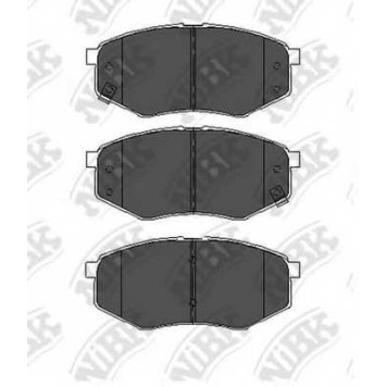 Колодки тормозные дисковые передний <b>NiBK PN0704</b>