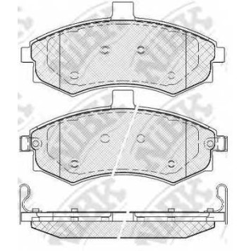 Колодки тормозные дисковые передний для HYUNDAI ELANTRA(XD), MATRIX(FC) <b>NiBK PN0788</b>