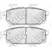 Колодки тормозные дисковые задний для KIA SORENTO(JC) <b>NiBK PN0798</b>