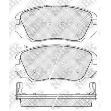 Колодки тормозные дисковые передний для CHEVROLET MALIBU(V300) / OPEL INSIGNIA / SAAB 9-5(YS3G) <b>NiBK PN0839</b>