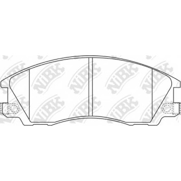 Колодки тормозные дисковые передний для HYUNDAI TERRACAN(HP) <b>NiBK PN0853</b>