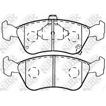 Колодки тормозные дисковые передний для TOYOTA AVENSIS(#T22#), CORONA <b>NiBK PN1170</b>