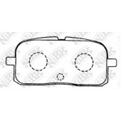 Колодки тормозные дисковые задний для TOYOTA COROLLA(#E9#), PASEO(EL44#,EL54), SERA(EXY1#), STARLET(#P8#) <b>NiBK PN1178</b>