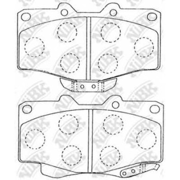 Колодки тормозные дисковые передний <b>NiBK PN1219</b>