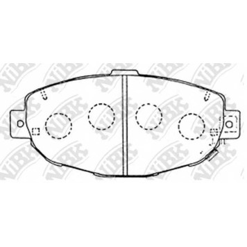 Колодки тормозные дисковые передний <b>NiBK PN1231</b>