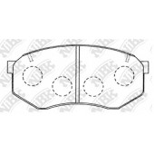 Колодки тормозные дисковые передний для MAZDA 929 / MITSUBISHI GALANT, LANCER, SAPPORO, STARION / TOYOTA COMFORT <b>NiBK PN1246</b>