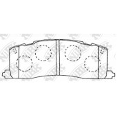 Колодки тормозные дисковые задний для TOYOTA PREVIA(TCR1#,TCR2#), TARAGO <b>NiBK PN1274</b>