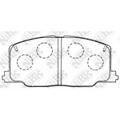 Колодки тормозные дисковые передний для LEXUS ES(F1, F2, VCV10#, VZV21#) / TOYOTA CAMRY(#V1#, #V2#), CARINA(#T17#), CELICA(AT16#, AT18#, ST16#, ST18#), CORONA <b>NiBK PN1281</b>