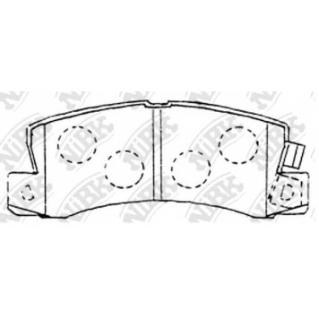 Колодки тормозные дисковые задний для LEXUS ES, RX / TOYOTA AVENSIS, CALDINA, CAMRY, CARINA E, CARINA, CELICA, COROLLA FX, COROLLA, CORONA, CURREN, HARRIER, MARK, SPRINTER CARIB, SPRINTER, WINDOM <b>NiBK PN1321</b>