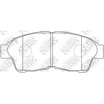 Колодки тормозные дисковые передний для TOYOTA CALDINA, CAMRY, CARINA E, CARINA, CELICA, COROLLA, CORONA, CRESTA, CROWN, CURREN, GAIA, MARK, PICNIC, RAV 4, SPRINTER <b>NiBK PN1322</b>
