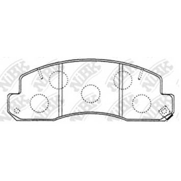 Колодки тормозные дисковые передний <b>NiBK PN1388</b>