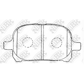 Колодки тормозные дисковые передний для LEXUS ES / TOYOTA AVALON, CAMRY, GAIA, HARRIER, MARK, NADIA, PREVIA, WINDOM <b>NiBK PN1401</b>