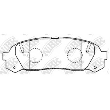 Колодки тормозные дисковые задний для TOYOTA CHASER(#X10#), CRESTA, MARK <b>NiBK PN1409</b>