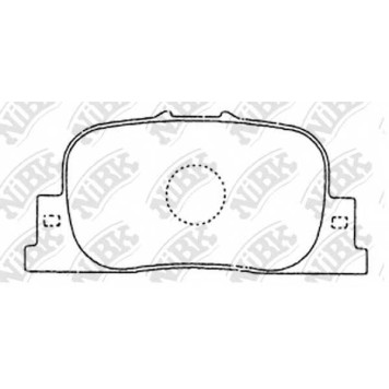 Колодки тормозные дисковые задний для TOYOTA CALDINA, CAMRY, MARK, OPA, PRIUS, VISTA, WINDOM <b>NiBK PN1431</b>