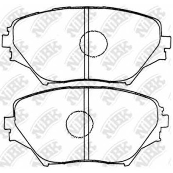 Колодки тормозные дисковые передний для TOYOTA RAV 4(ACA2#,CLA2#,XA2#,ZCA2#) <b>NiBK PN1447</b>