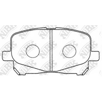 Колодки тормозные дисковые передний <b>NiBK PN1448</b>