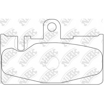 Колодки тормозные дисковые задний для LEXUS LS(UCF30) / TOYOTA CELSIOR(UCF3#) <b>NiBK PN1456</b>