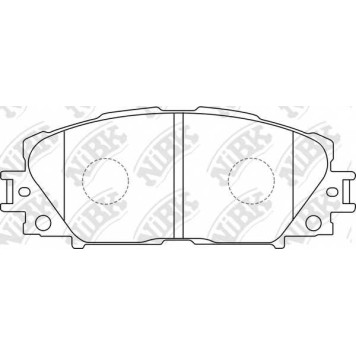 Колодки тормозные дисковые передний для LEXUS CT / TOYOTA ALLION, AQUA, PRIUS, VIOS/YARIS, YARIS <b>NiBK PN1508</b>