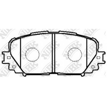 Колодки тормозные дисковые передний для TOYOTA YARIS(KSP13#, KSP9#, NCP13#, NCP9#, NHP13#, NLP13#, NSP13#, NSP9#, SCP9#, ZSP9#) <b>NiBK PN1518</b>