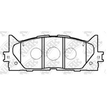 Колодки тормозные дисковые передний для LEXUS ES(ACV4#, ASV6#, AVV6#, GSV4#, GSV6#) / TOYOTA CAMRY(#XV3#, #XV4#, ACV3#, AVV5#, MCV3#, XV5#) <b>NiBK PN1521</b>