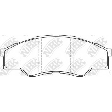Колодки тормозные дисковые передний для TOYOTA HILUX(GGN#,KUN#,LAN#,TGN#) <b>NiBK PN1801</b>