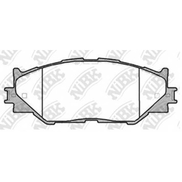 Колодки тормозные дисковые передний для LEXUS IS(ALE2#, AVE3#, GSE2#, GSE3#, USE2#) <b>NiBK PN1829</b>