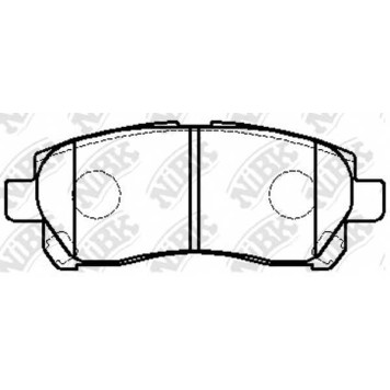Колодки тормозные дисковые передний для SUZUKI APV(GD) / TOYOTA AVANZA(F601#,F602#) <b>NiBK PN1832</b>
