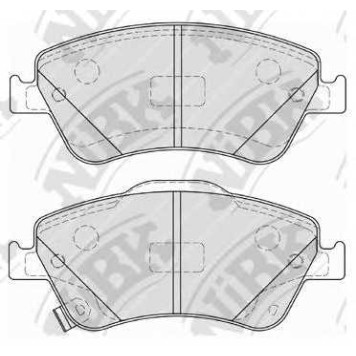 Колодки тормозные дисковые передний для TOYOTA AURIS(ADE15#, NDE15#, NRE15#, ZRE15#, ZZE15#) <b>NiBK PN1834</b>
