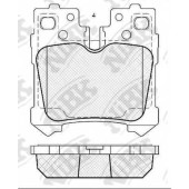 Колодки тормозные дисковые задний для LEXUS LS(USF4#,UVF4#) <b>NiBK PN1844</b>