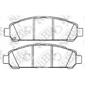 Колодки тормозные дисковые передний для TOYOTA VENZA(AGV1#,GGV1#) <b>NiBK PN21003</b>