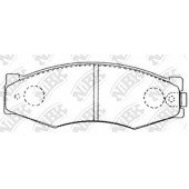 Колодки тормозные дисковые передний для INFINITI M30 Convertible, M30 / NISSAN 300 ZX, BLUEBIRD, CEDRIC, FAIRLADY Z, LAUREL, PICKUP, PRAIRIE, SERENA, SILVIA, TERRANO, TRADE, VANETTE <b>NiBK PN2105</b>