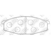 Колодки тормозные дисковые передний для NISSAN 280 ZX,ZXT(HGS130), PATROL GR(GR,Y60,Y61), PATROL III/2(K260,W260), PATROL(GQ,K160,MK,MQ,W160), URVAN(E24) <b>NiBK PN2132</b>