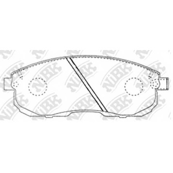 Колодки тормозные дисковые передний для INFINITI I30 / NISSAN 180 SX, 200 SX, 350 Z, AVENIR, CEFIRO, CUBE, JUKE, LAUREL, MAXIMA QX, MAXIMA, SENTRA, SYLPHY, TEANA, TIIDA, TSUBAME / SUZUKI SX4 <b>NiBK PN2201</b>