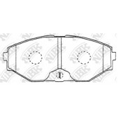 Колодки тормозные дисковые передний для INFINITI J30, Q45 / NISSAN AVENIR, CEDRIC(Y34), CEFIRO(J31), GLORIA(Y31,Y34), MAXIMA QX(A33), MAXIMA(A32) <b>NiBK PN2261</b>