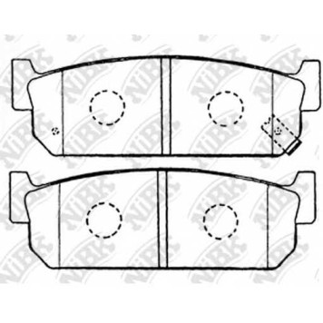 Колодки тормозные дисковые задний для INFINITI Q45(F50) <b>NiBK PN2262</b>
