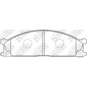 Колодки тормозные дисковые передний для NISSAN NAVARA, PATHFINDER, PICKUP, TERRANO, URVAN, VANETTE / SUBARU SVX <b>NiBK PN2344</b>