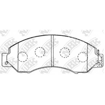 Колодки тормозные дисковые передний <b>NiBK PN2368</b>