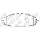 Колодки тормозные дисковые передний для NISSAN URVAN(E25) <b>NiBK PN2475</b>