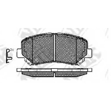 Колодки тормозные дисковые передний для MAZDA CX-5(GH,KE) <b>NiBK PN25000</b>