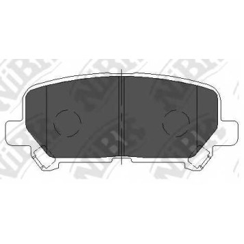 Колодки тормозные дисковые задний для ACURA MDX(YD2) / HONDA PILOT <b>NiBK PN28002</b>