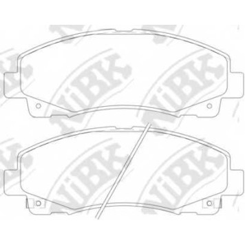 Колодки тормозные дисковые передний для HONDA RIDGELINE <b>NiBK PN28003</b>