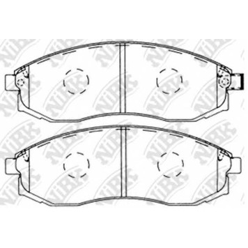 Колодки тормозные дисковые передний для MITSUBISHI L 200(K6#T,K7#T) / NISSAN CEFIRO, LAUREL, MAXIMA QX(A32), MAXIMA(A32,J30), SKYLINE(R34) <b>NiBK PN2824</b>